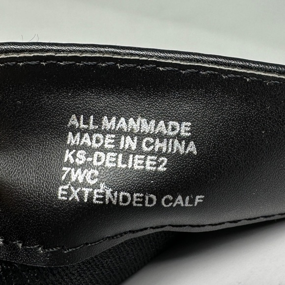 Karen Scott Deliee2 Round Toe Knee High Riding Boots Black Women 7 Wide Calf NIB - Picture 6 of 8